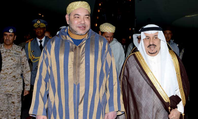 Le Roi Mohammed VI à Ryad